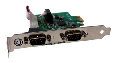 Perle 04003010 - UltraPort2 PCI Express Serial Card - 2 x on-board DB9M RS232 ports. by PERLE