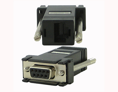 Perle 04007040 DBA0020C - RJ-45F to DB-9F crossover (DTE) adapter for IOLAN with Sun/Cisco pinout by PERLE