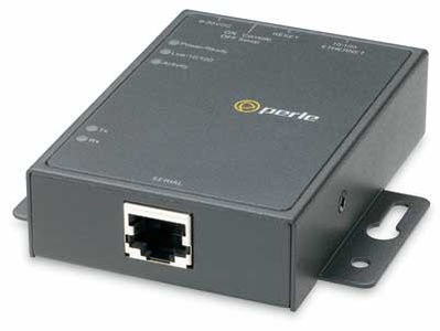 Perle 04030144 IOLAN SDS1 Secure Device Server ( Terminal Server ) - 1 x RJ45 10 pin connector, software selectable RS232/422/48 by PERLE