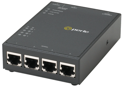 Perle 04030304 IOLAN SDS4 Secure Device Server ( Terminal Server ) - 4 x RJ45 connectors, software selectable RS232/422/485 inte by PERLE