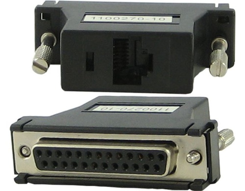 Perle 04031240 DBA0010 8pck - 8 pack of #04006950 IOLAN-RJ45F to DB25F (DTE) crossover adapter. by PERLE