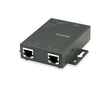 Perle 04031804 IOLAN TS2 GR Terminal Server: 2 x RJ45 connectors with RS232 interface, 10/100/1000 Ethernet, desktop/wall mount, by PERLE