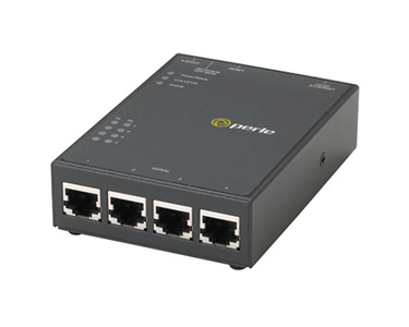Perle 04031904 IOLAN STS4D GR Secure Terminal Server: 4 x RJ45 connectors with RS232 interface, 10/100/1000 Ethernet, desktop/wa by PERLE