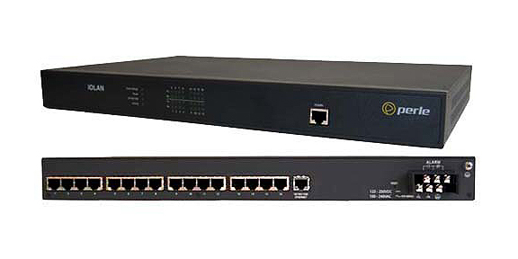 Perle 04032450 IOLAN SDS16C HV Utility Terminal Server - 16 x RJ45 serial ports, Universal High Voltage AC/DC power, dual 10/100 by PERLE