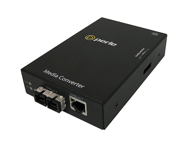 Perle 05050264 S-100-S2SC80 - Fast Ethernet Stand-Alone Media Converter 100BASE-TX (RJ-45) [100 m/328 ft.] to 100Base-ZX 1550nm by PERLE