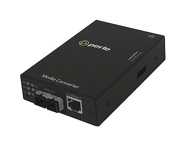Perle 05050454 S-110-S2SC40 - 10/100 Fast Ethernet Stand-Alone Media and Rate Converter 10/100Base-TX (RJ-45) [100 m/328 ft.] to by PERLE