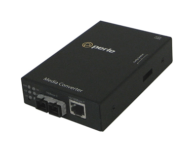Perle 05050464 S-110-S2SC80 - 10/100 Fast Ethernet Stand-Alone Media and Rate Converter 10/100Base-TX (RJ-45) [100 m/328 ft.] to by PERLE
