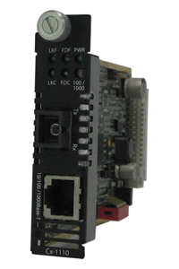 Perle 05051680 C-1110-S1SC10D - 10/100/1000 Gigabit Ethernet Media and Rate Converter Module. 10/100/1000BASE-T (RJ-45) [100 m/3 by PERLE
