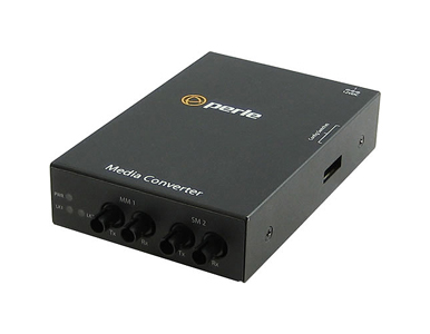 Perle 05060044 S-100MM-S2ST20 - Fast Ethernet Fiber to Fiber Stand-Alone Media Converter 100BASE-FX 1310nm multimode (ST) [2 km/ by PERLE