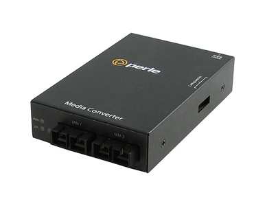Perle 05060194 S-1000MM-M2SC05 - Gigabit Ethernet Fiber to Fiber Stand-Alone Media Converter. 1000BASESX 850nm multimode (SC) [5 by PERLE