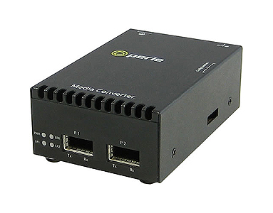 Perle 05060534 S-10G-XTX - 10 Gigabit Ethernet Stand-Alone Media Converter with dual XFP slots (empty). AC adapter included - US by PERLE