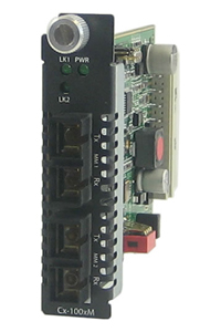 Perle 05061000 C-100MM-M2SC2 - Fast Ethernet Fiber to Fiber Media Converter Module 100BASE-FX 1310nm multimode (SC) [2 km/1.2 mi by PERLE