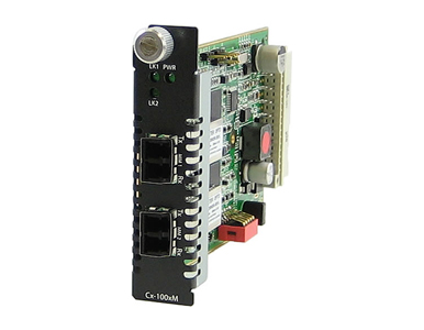 Perle 05062480 CM-1000MM-M2LC2 - Gigabit Ethernet Fiber to Fiber Media Converter Managed Module. 1000BASESX 850nm multimode (LC) by PERLE