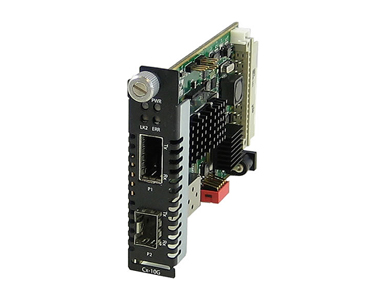 Perle 05062510 CM-10G-XTS - 10 Gigabit Ethernet Managed Media Converter module with one XFP slot (empty) and one SFP+ slot ( emp by PERLE