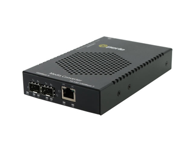Perle 05079354 S-1110HP-DSFP - Gigabit Media and Rate Converter with Type 4 High-Power PoE PSE (up to 100W/port) by PERLE