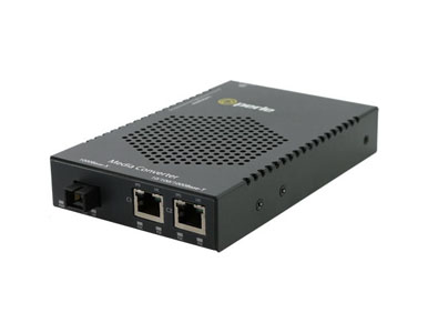 Perle 05079854 S-1110DHP-SC40D - Gigabit Media and Rate Converter with Type 4 High-Power PoE PSE (up to 100W/port) by PERLE