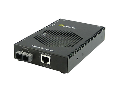 Perle 05081064 S-1110PP-S2SC40 - 10/100/1000 Gigabit Ethernet Stand-Alone Media Rate Converter with PoE+ ( PoEP ) Power Sourcing by PERLE