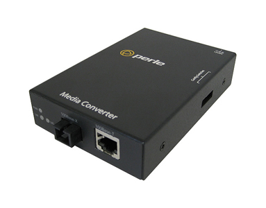 Perle 05090060 S-110-S1SC20U-XT - 10/100 Fast Ethernet Stand-Alone Industrial Temperature Media Rate Converter. 10/100Base-TX (R by PERLE