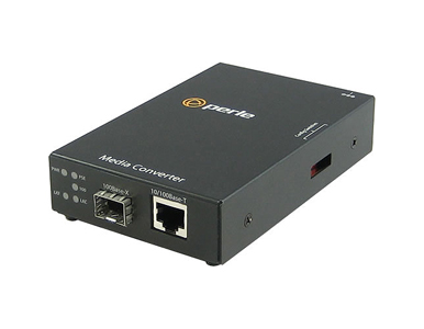Perle 05090360 S-110PP-SFP-XT - 10/100 Fast Ethernet Standalone Industrial Temperature Media Rate Converter with PoE+ ( PoEP ) P by PERLE
