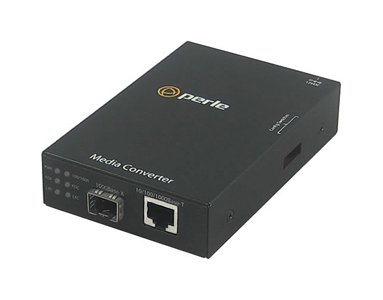 Perle 05090750 S-1110-SFP-XT - 10/100/1000 Gigabit Ethernet Standalone Industrial Temperature Media Rate Converter. 10/100/1000B by PERLE