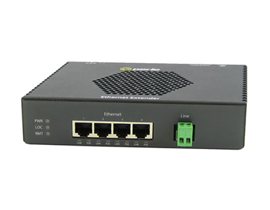 Perle 06003760 eX-4S110-TB-XT - Fast Ethernet Industrial Temperature Ethernet Extender - 4 port 10/100Base-TX (RJ-45) . 2-pin Te by PERLE