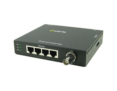 Perle 06003874 eX-KIT44-S110-BNC - Fast Ethernet Extender Kit - 1 pair of 4 port eX-4S110-BNC Ethernet Extenders - USA Power Cor by PERLE
