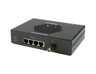 Perle 06004920 eXP-4S1110PE-BNC-XT - Gigabit Ethernet Stand-Alone Industrial Temperature PoE+ Ethernet Extender - 4 port 10/100/ by PERLE