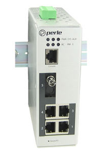 Perle 07012220 IDS-205F-TSS20D - Industrial Managed Ethernet Switch - 5 ports:   4 x 10/100/1000Base-T RJ-45 ports and 1 x 100Ba by PERLE
