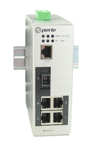 Perle 07012430 IDS-305F-CMS2U - Industrial Managed Ethernet Switch - 5 ports:   4 x 10/100/1000Base-T RJ-45 ports and 1 x 100Bas by PERLE