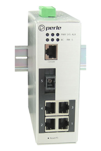 Perle 07013120 IDS-305G-CSS20D - Industrial Managed Ethernet Switch - 5 ports:   4 x 10/100/1000Base-T RJ-45 ports and 1 x 1000B by PERLE