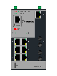Perle 07015160 IDS-509G2-T2SD10-XT - *Discontinued* - Industrial Managed Ethernet Switch - 9 ports:   7 x 10/100/1000Base-T RJ-4 by PERLE