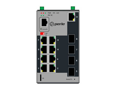 Perle 07017200 IDS-509CPP-XT - Industrial Managed Ethernet Switch - 9 ports: 8 x 10/100/1000Base-T RJ-45 ports, 8 of which are a by PERLE