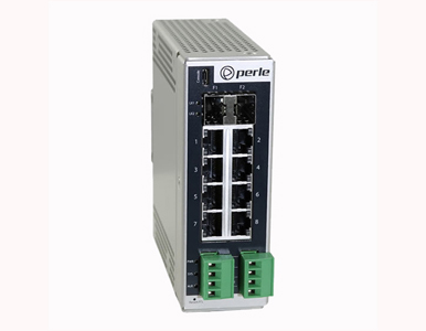 Perle 07017280 - IDS-710HP-XT: Industrial Managed Ethernet Switch - 10 ports: 8 x 10/100/1000Base-T RJ-45 ports and 2 x SFP Slot by PERLE