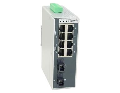 Perle 07017560 IDS-710-T2MD05-XT - 10-port Gigabit DIN Rail Switches with fixed fiber by PERLE