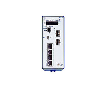 Hirschmann 942170008 BRS40-8TX - 8x 10/100/1000BASE TX / RJ45 Managed Industrial Switch for DIN Rail, fanless design all gigabit by HIRSCHMANN