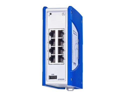 Hirschmann 942335017 Spider III SPR20-8TX-EEC - Premium Series Industrial Unmanaged Ethernet Switch, 8 x 10/100Base-TX, RJ45 by HIRSCHMANN