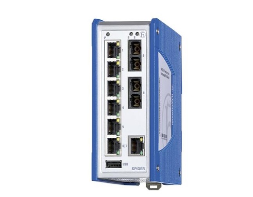 Hirschmann 942335031 Spider III SPR20-7TX/2FS-EEC - Premium Series Industrial Unmanaged Ethernet Switch, 7 x 10/100Base-TX, RJ45 by HIRSCHMANN