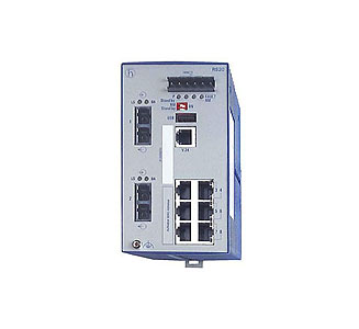 Hirschmann 943434016 RS20-0800M2M2SDHP - 8 ports 10/100Base-TX Industrial Managed Ethernet Swtich; Fiber Multimode port with ST by HIRSCHMANN