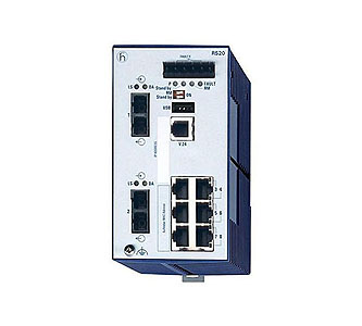 Hirschmann 943434020 RS20-0800S2S2SDAP - 8 ports 10/100Base-TX Industrial Managed Ethernet Swtich. 6 x 10/100BASE-TX, 2 x 100BAS by HIRSCHMANN