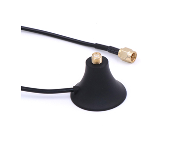 Antaira ANT-MGNBASE-1.5M-V2 - Antenna Base Magnetic: Stand for Dipole Antennas w/ cable to RP-SMA-male; Cable Length 5 Feet (1.5 by ANTAIRA