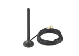 Moxa ANT-WCDMA-AHSM-04-2.5m - *Discontinued* - Five-band GSM/GPRS/UMTS/HSDPA, 4 dBi, 11cm hight, magnetic SMA, 2.5 meters by MOXA