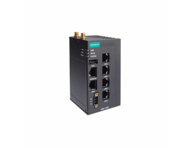 Moxa AWK-1165C-UN - Industrial 802.11ax wireless client with 5 10/100/1000BaseT(X) ports, IP30, UN band, -25 to 60C by MOXA