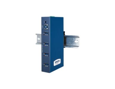 Advantech BB-USH204-B - ULI-414H - Industrial USB 3.2 Gen 1 (5Gbps) Hub, 4 Port, Metal Case by Advantech