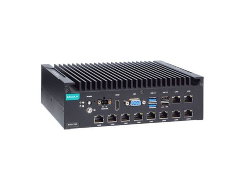 Moxa BXP-C100-C1-8L-T - Box type, Celeron 6305E, 8GB DDR4, COMx2, LANx10, USBx6, DIOx4, VGA+HDMI, 12/24 VDC by MOXA