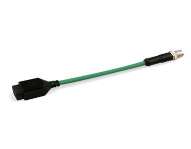 Antaira CB-M12X8PM-10CM - M12 X Code 8P Male to RJ45 Socket, 10 CM by ANTAIRA