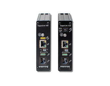 Patton CL1101/PAFA/BNC/EUI-2PK - CopperLink PoE Extender Kit; 1x 10/100; 802.3af (mode A); BNC Line; Line Powered; AC Adapter 10 by PATTON
