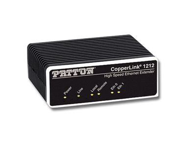 Patton CL1211/EUI-2PK - High Speed CopperLink Ethernet Extender Kit (Local and Remote); 1 x 10/100BaseTX; RJ45 Line, 100-240VAC by PATTON