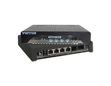 Patton CL1324/R/EUI - Long Range CopperLink Ethernet Extender (Pre-Config Remote); 2 pair; 4 x10/100; external 100-240VAC by PATTON