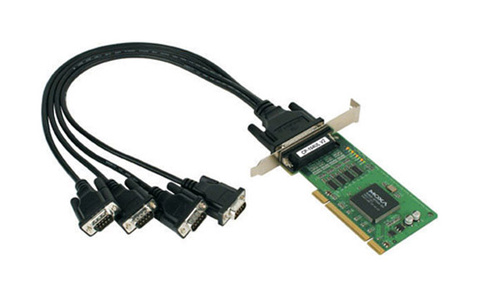 Moxa CP-104UL w/o Cable - 4 Port UPCI Board, w/o Cable, RS-232, Low Profile by MOXA