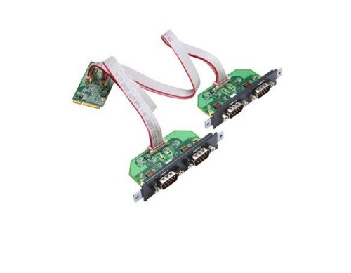 Moxa CP-114N-T 4-port - RS-232-422-485 Mini PCI Express serial board, -40°C to 85 operating temperature by MOXA